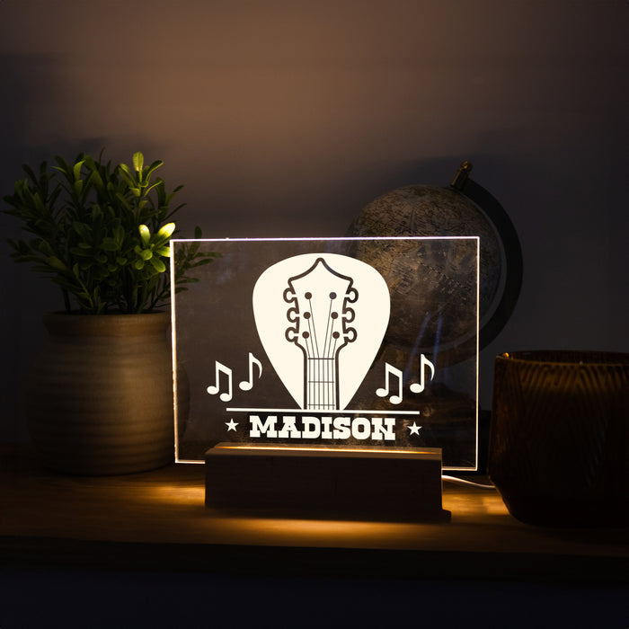 Personalized Guitar Musician LED Light