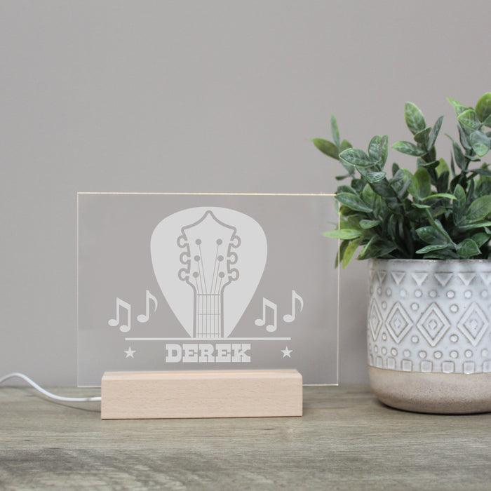 Personalized Guitar Musician LED Light