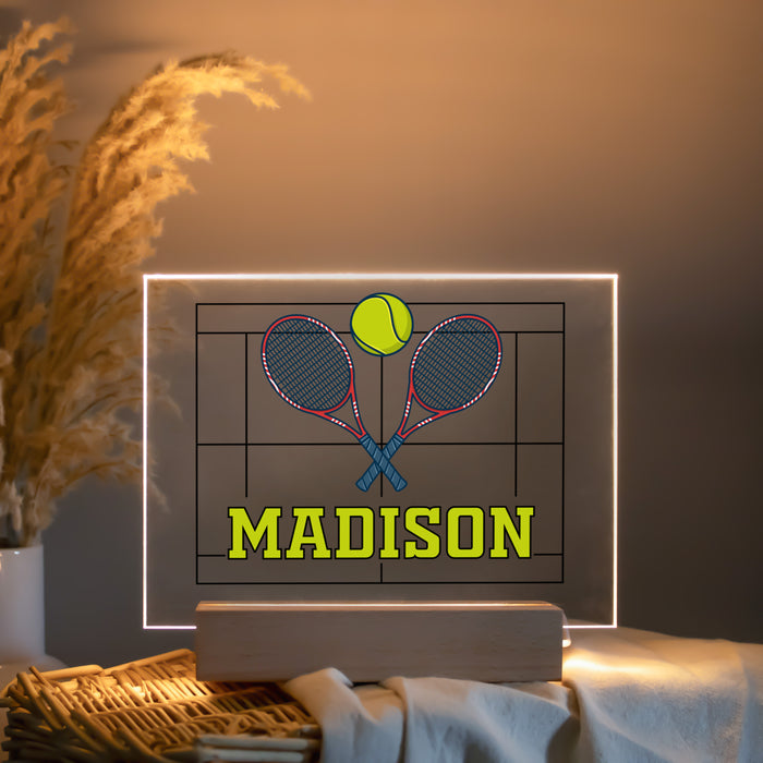 Personalized Printed Tennis LED Light