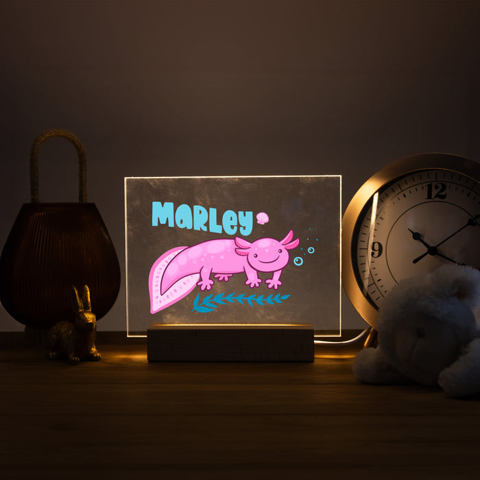 Personalized Axolotl LED Light for Kid's Bedroom