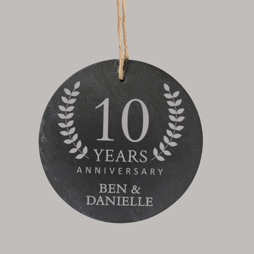 Personalized anniversary ornament