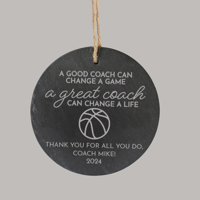 Personalized Basketball Coach Ornament Gift