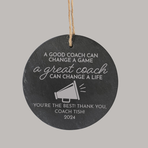 Personalized Cheerleading Coach Ornament