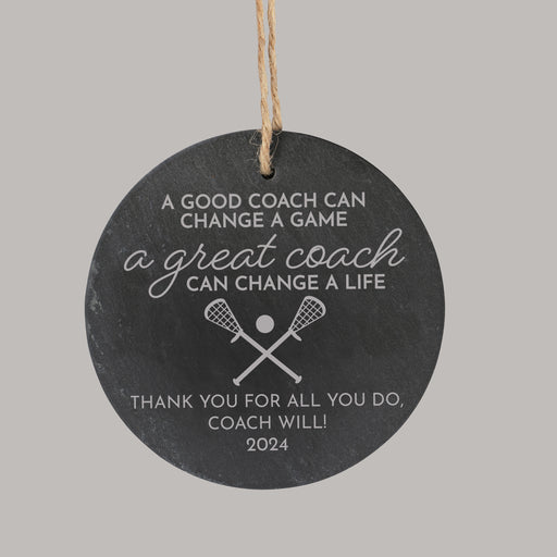 Personalized Lacrosse Coach Ornament