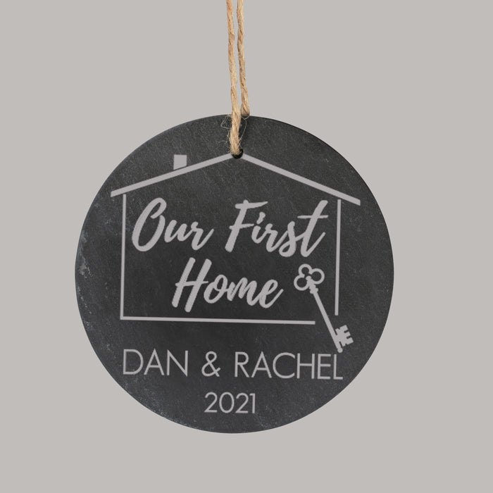 Personalized "Our First Home" Christmas Ornament