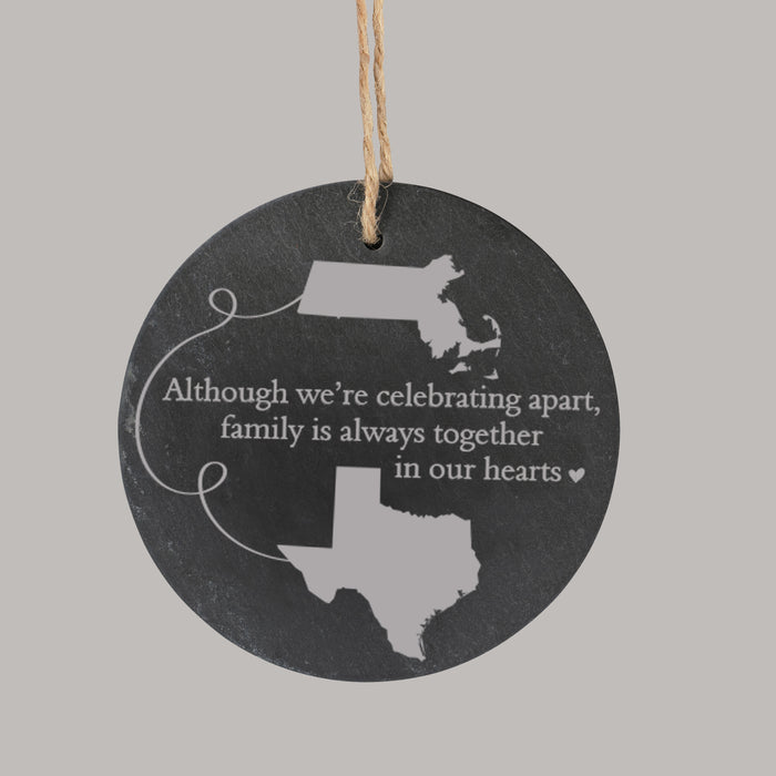 Long distance family ornament