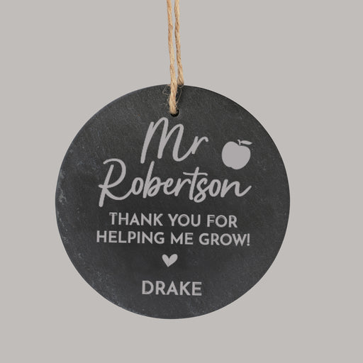 Personalized teacher ornament