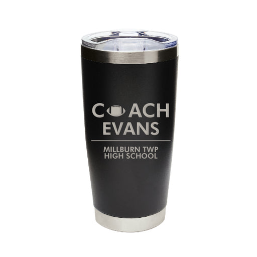 football coach stainless tumbler thank you gift