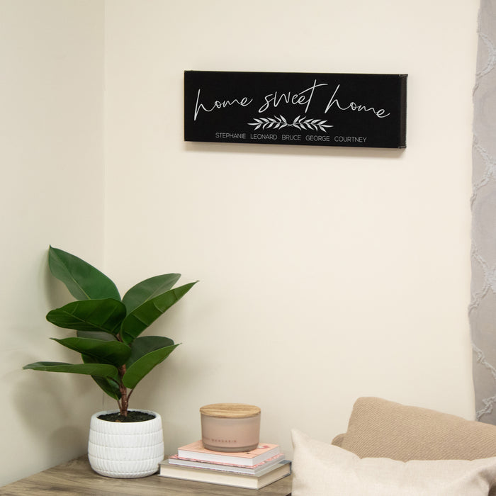 Personalized "Home Sweet Home" Wall Sign