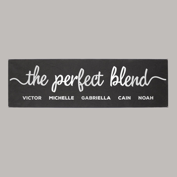 Personalized "The Perfect Blend" Wall Sign