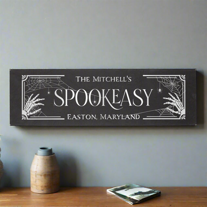 Personalized "Spookeasy" Halloween Wall Sign