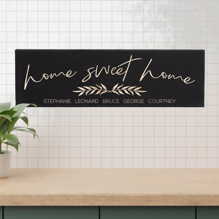 Personalized "Home Sweet Home" Wall Sign