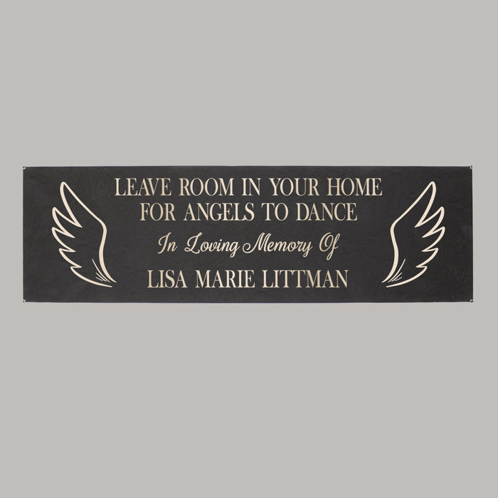 Personalized Angels Dance Sympathy Wall Sign