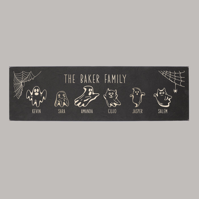 Personalized Family of Ghosts Wall Sign