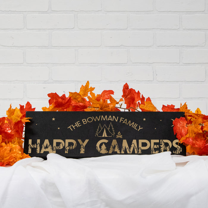 Personalized Happy Campers Wall Sign