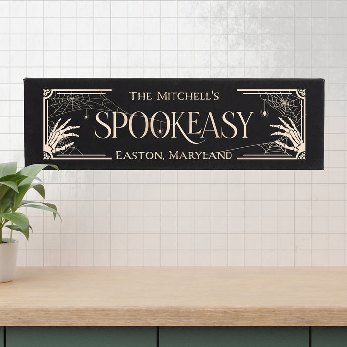 Personalized "Spookeasy" Halloween Wall Sign