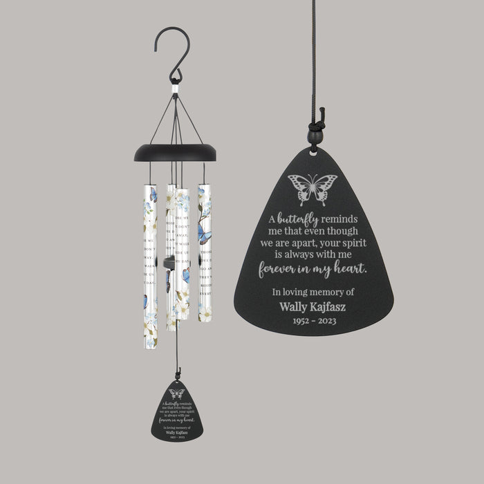 Butterfly Memorial Wind Chime Personalized