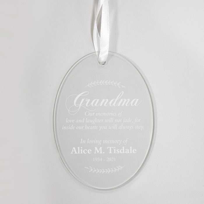 Personalized Grandma Memorial Ornament