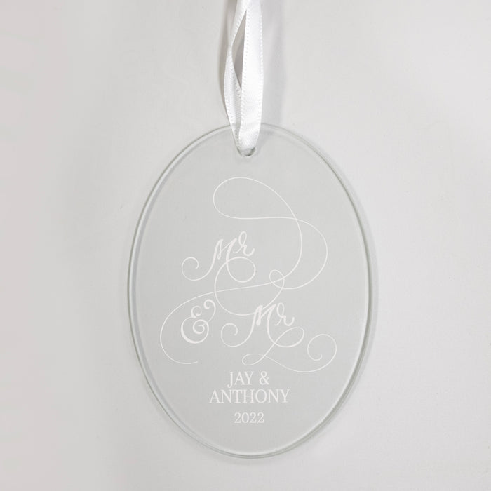 Personalized Mr and Mr Ornament