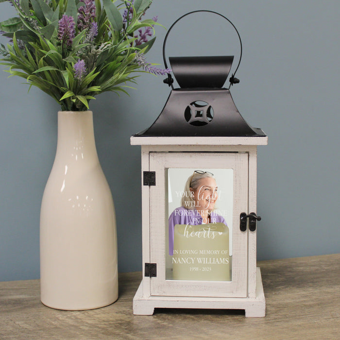 Personalized "Light Shines" Picture Frame Lantern