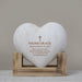 Personalized baptism wood heart