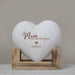 Personalized best mom wood heart decor