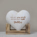 Personalized paw print pet memorial wood heart