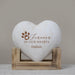 Personalized pet memorial wood heart