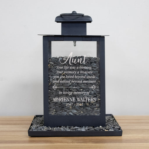 Personalized Aunt Memorial Bird Feeder