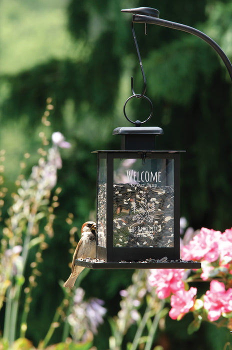 Personalized Welcome to Our Camp Bird Feeder