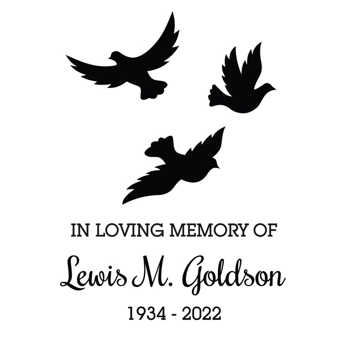 Personalized "In Loving Memory Of" Memorial Bird Feeder