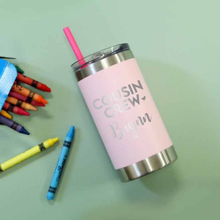 Personalized Cousin Crew Tumbler for Kids