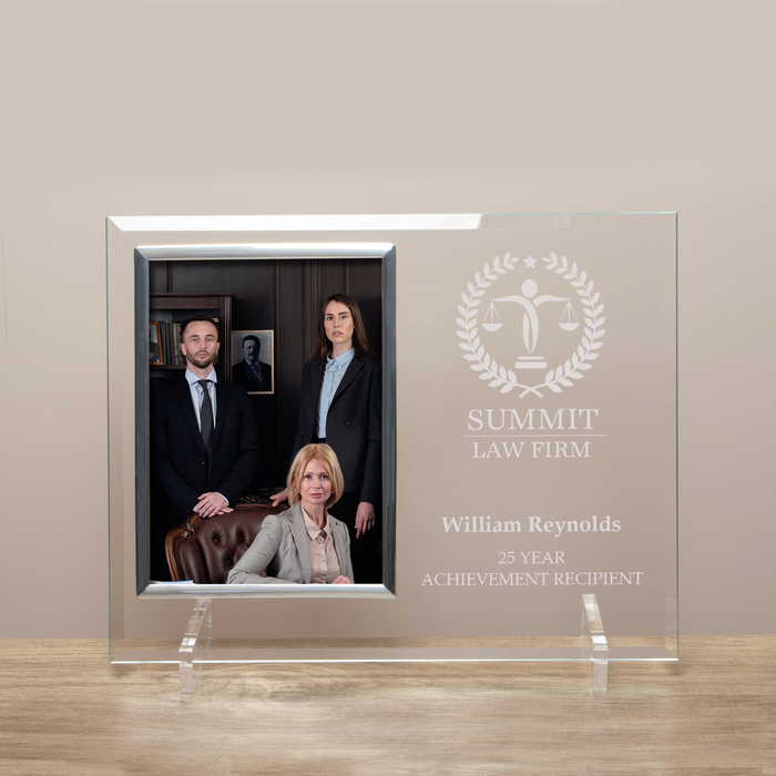 Custom Company Logo Glass Picture Frame