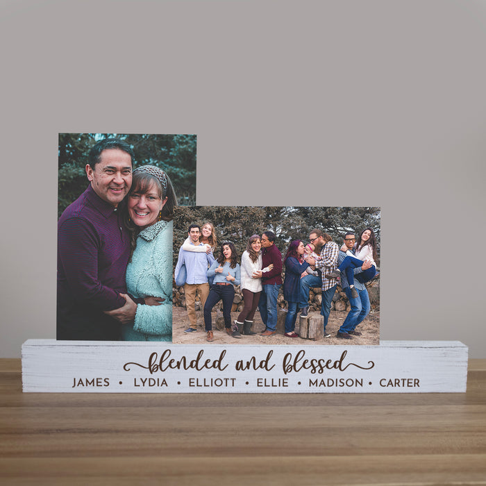 Personalized Blended & Blessed Photo Bar