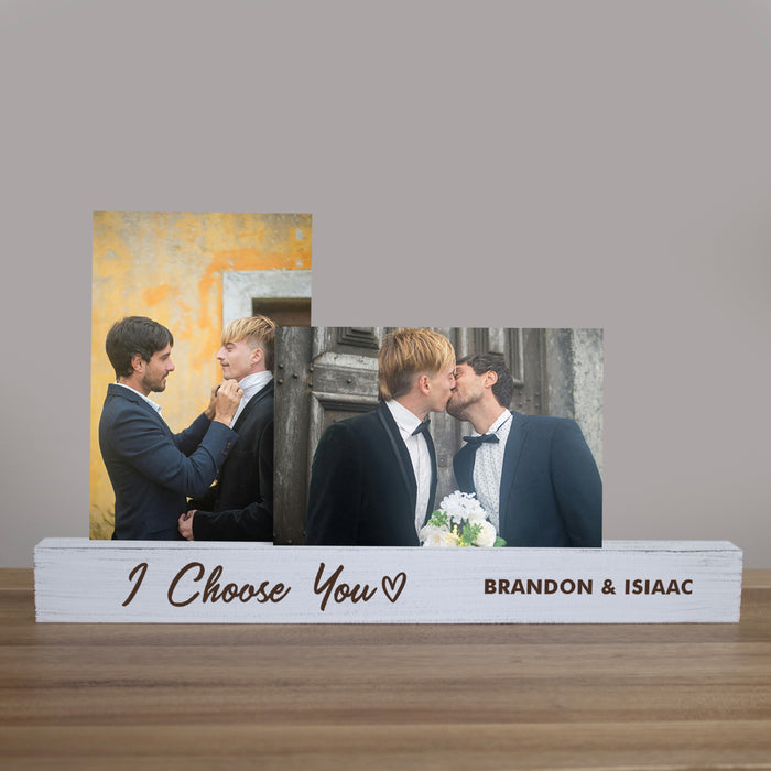 Personalized "I Choose You" Photo Bar