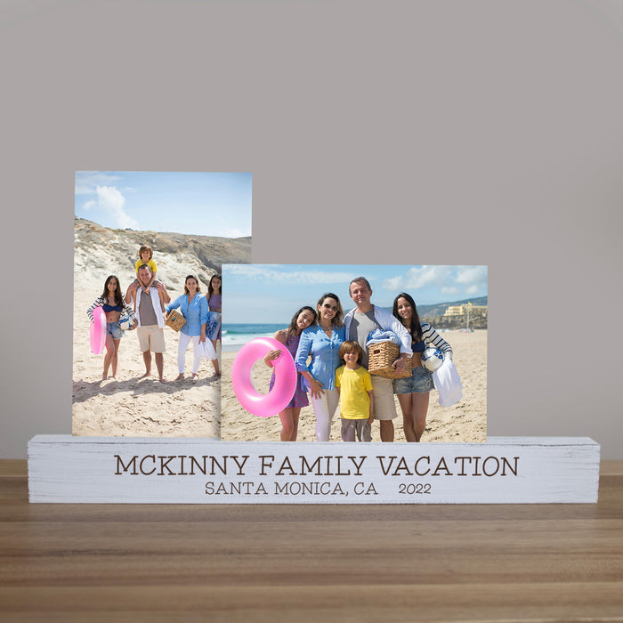 Personalized Family Vacation Photo Bar