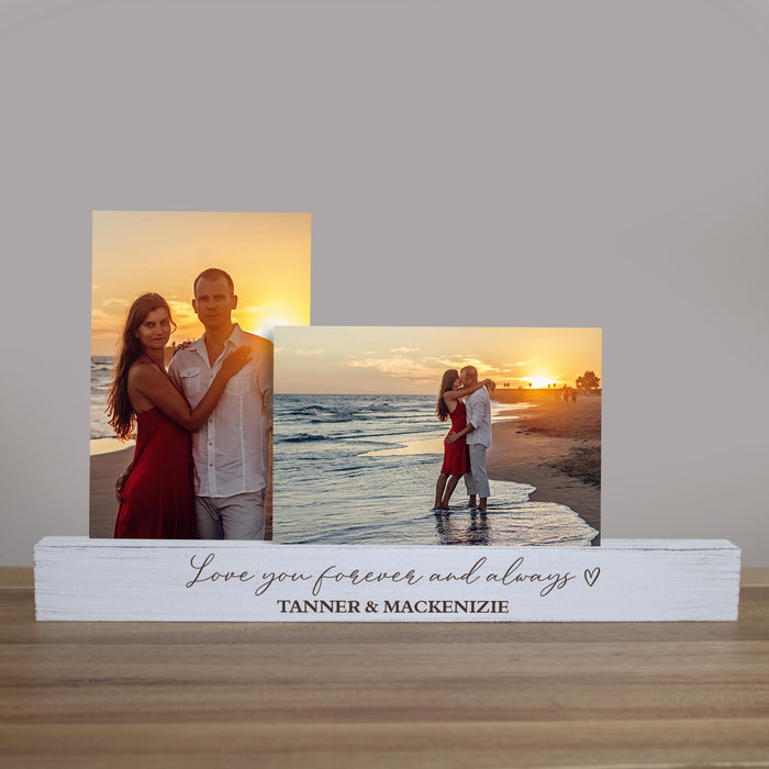 Personalized "Love You Always & Forever" Photo Bar