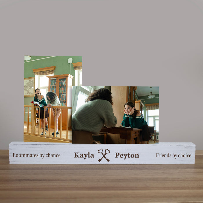 Personalized “Roommates by Chance, Friends by Choice” Photo Bar