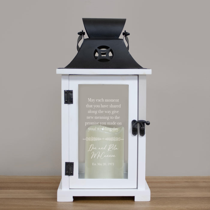 Custom Anniversary Promise Lantern