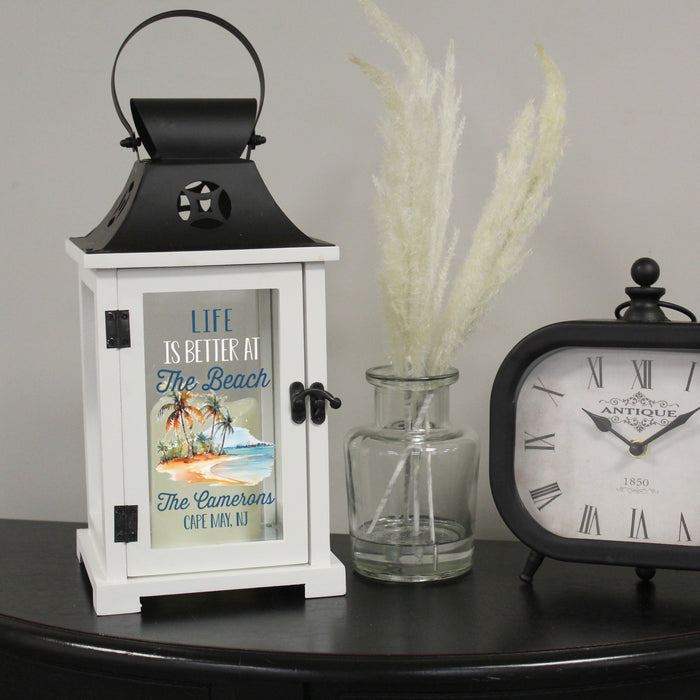 Personalized Beach House Lantern