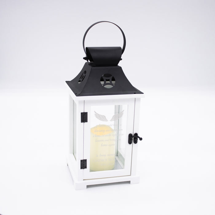 Personalized "Bring You Home Again" Memorial Lantern