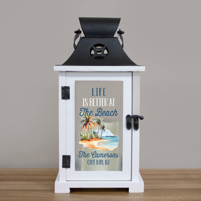 Personalized Beach House Lantern