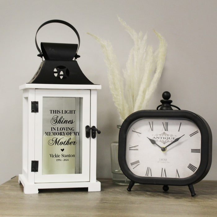 Personalized "This Light Shines" Mother Memorial Lantern