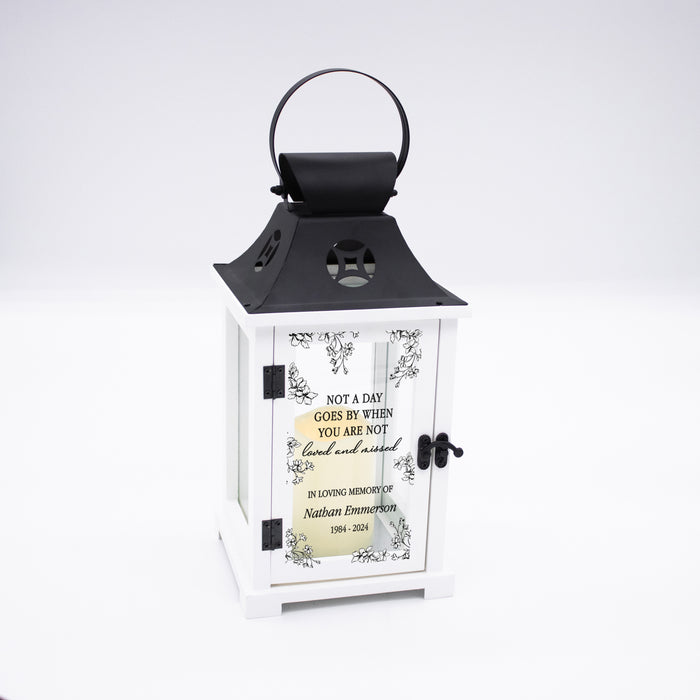 Personalized "Not A Day" Memorial Lantern