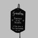 Personalized grandmother memorial garden stake