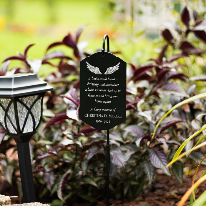 Personalized "Bring You Home Again" Memorial Garden Stake