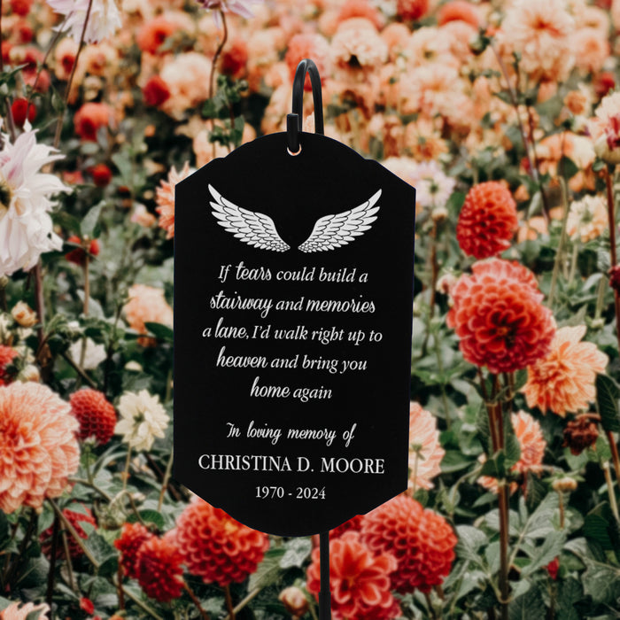 Personalized "Bring You Home Again" Memorial Garden Stake