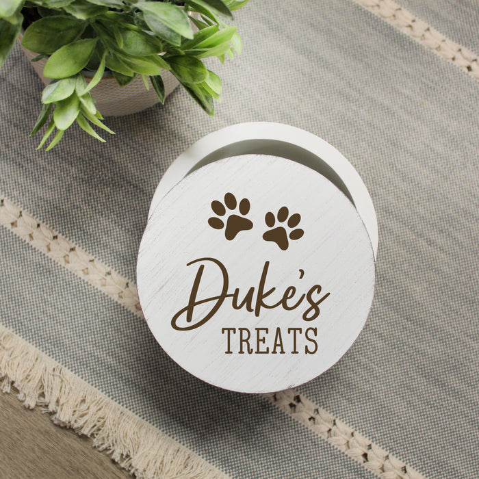 Personalized Dog Treats Container