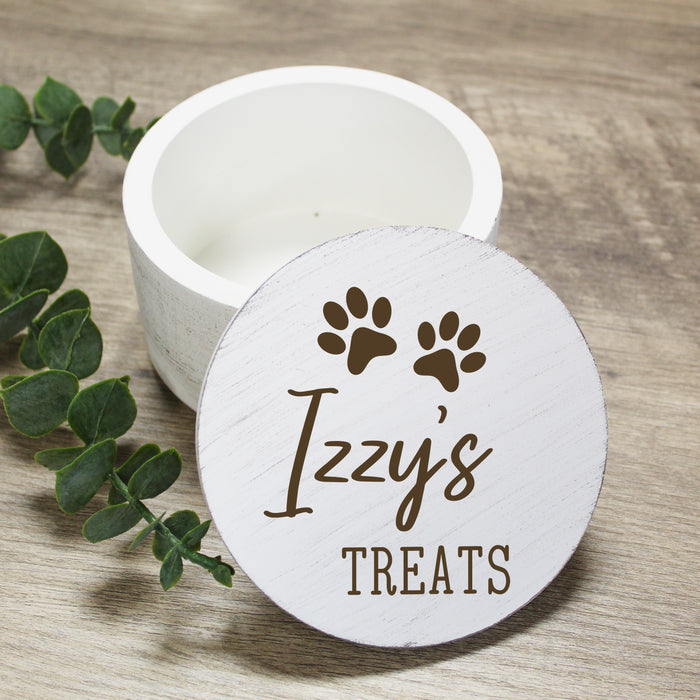 Personalized Dog Treats Container