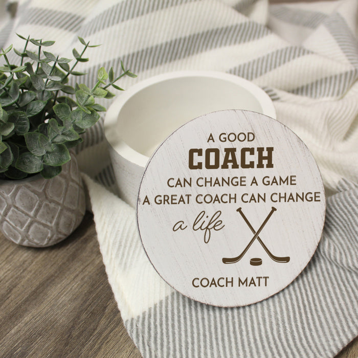 Personalized Sports Coach Keepsake Trinket Box